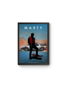 Poster Moldurado Car Legends Marty Quadro