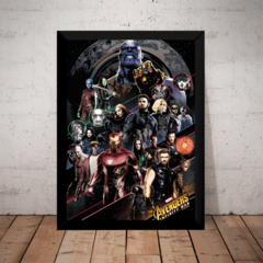 Quadro Filme Vingadores Guerra Infinita Arte Avengers