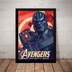 Quadro Thanos Arte Avengers Vingadores Guerra Infinita