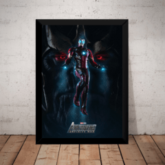 Quadro Vingadores Guerra Infinita Homem De Ferro Vs Thanos