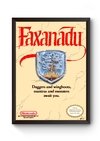 Quadro Capa Faxanadu Nintendinho Poster Moldurado