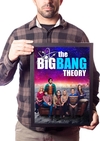 Quadro Decorativo The Big Bang Theory Poster Na Moldura