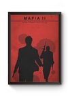 Quadro Arte Minimalista Game Mafia 2 Poster Moldurado