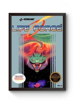 Quadro Capa Life Force Nintendinho Poster Moldurado
