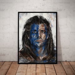 Quadro Filme coração Valente Arte William Wallace Mel Gibson