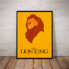 Quadro Decorativo O Rei leão The Lion King Arte Simplista