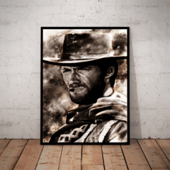 Quadro Filme Faroeste Clint Eastwood Arte Poster Moldurado