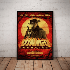Quadro Filme Django Livre Poster Moldurado