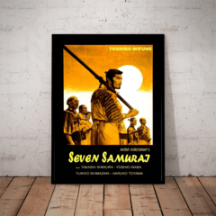 Quadro Decorativo Os Sete Samurais Filme Classico De 1954