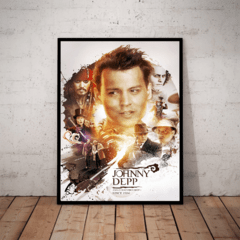 Quadro Decorativo Arte Johnny Depp Ator Cinema