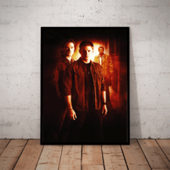 Quadro Poster Moldura Supernatural Seriado Winchester