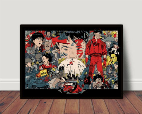 Quadro Decorativo Dragon Ball Goku Com Moldura R776