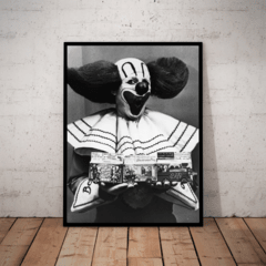 Quadro Decorativo palhaço Bozo Foto Retro