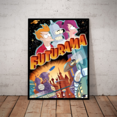 Quadro Decorativo Futurama Desenho De Matt Groening