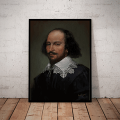 Quadro Decorativo William Shakespeare Artistico