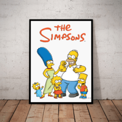 Quadro Os Simpsons Desenho Poster Com Moldura