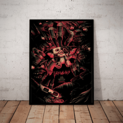 Quadro Filme Gremlins 1984 Poster Com Moldura