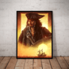 Quadro Decorativo Piratas Do Caribe Jack Sparrow Arte