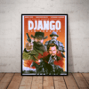 Quadro Filme Django Livre Arte Poster Com Moldura