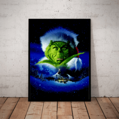 Quadro Filme O Grinch Poster Sem Texto Com Moldura