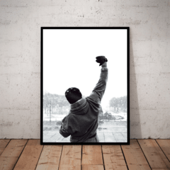 Quadro Filme Rocky Balboa Poster Sem Texto Com Moldura