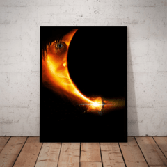 Quadro Decorativo Sunshine Alerta Solar Poster C/ Moldura