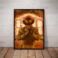 Quadro Filme Django Livre Arte De Alex Ross Poster Moldurado
