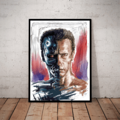 Quadro Decorativo Arte Exterminador Do Futuro Arnold