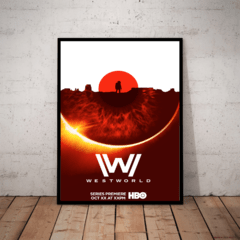 Incrivel quadro decorativo da serie westworld tamanho 42x29cm