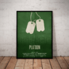 Quadro Decorativo Filme Platoon Guerra Arte Simplista