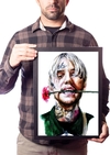 Poster Moldurado Lil Peep Arte Quadro white tee