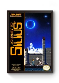 Quadro Capa Journey to Silius Nintendinho Poster Moldurado