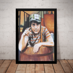 Quadro Decorativo Chaves Arte Poster Moldurado