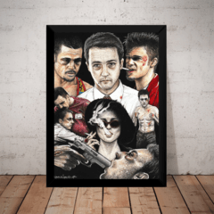 Quadro Filme Clube Da Luta Fight Club Arte Moldurada