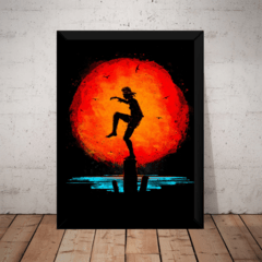Quadro decoração Filme Karate Kid Arte Poster Com Moldura