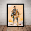 Quadro decoração Clint Eastwood Faroeste Arte Poster Moldura