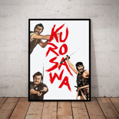 Quadro Akira Kurosawa Cinema Arte Poster Moldurado