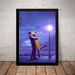 Quadro Filme La La Land Cantando Esta??es Poster Moldurado