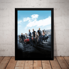 Quadro Filme Velozes E Furiosos Poster Com Moldura