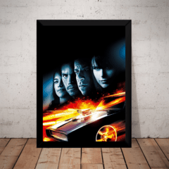 Quadro Filme Velozes E Furiosos Arte Poster Moldurado