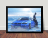 Quadro Velozes E Furiosos Paul Walker Arte Poster Moldurado