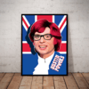 Quadro Decorativo Austin Powers Arte Poster Moldurado