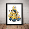 Quadro Filme Minions Arte Poster Com Moldura