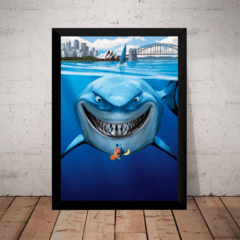 Quadro Filme Procurando Nemo Arte Poster Com Moldura