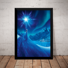 Quadro Frozen Uma Aventura Congelante Poster Moldurado