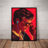 Quadro Filme Ritmo De Fuga Baby Driver Arte Poster Moldurado