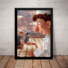 Quadro Filme Ratatui Ratatouille Arte Poster Moldurado