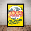 Quadro Choque De Cultura Youtube Cenario Poster Moldurado