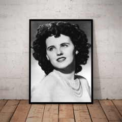 Quadro Decorativo Foto Elizabeth Short Dalia Negra 42x29 Cm