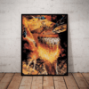 Quadro Decorativo Inferno Na Torre Filme Poster Moldurado